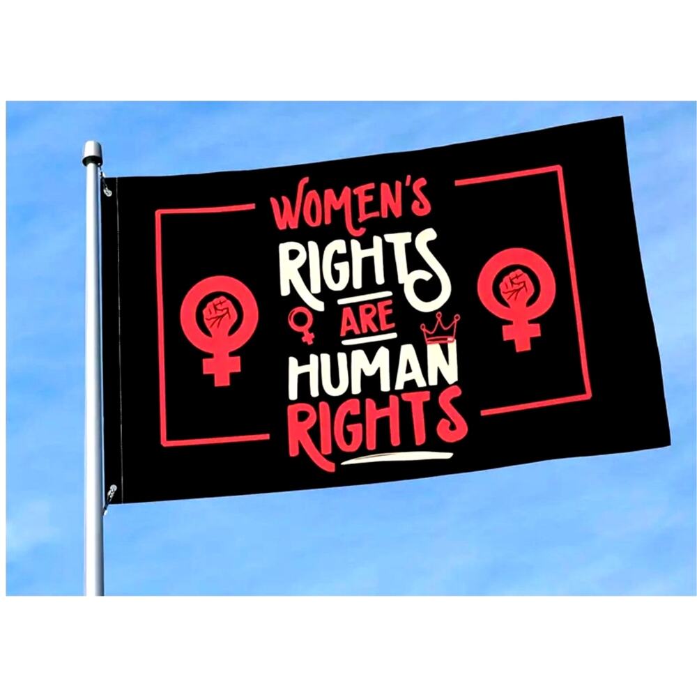 Garden Porch Car Boat Equality Womens Rights are Human Rights Flag Vote 3' x 5'